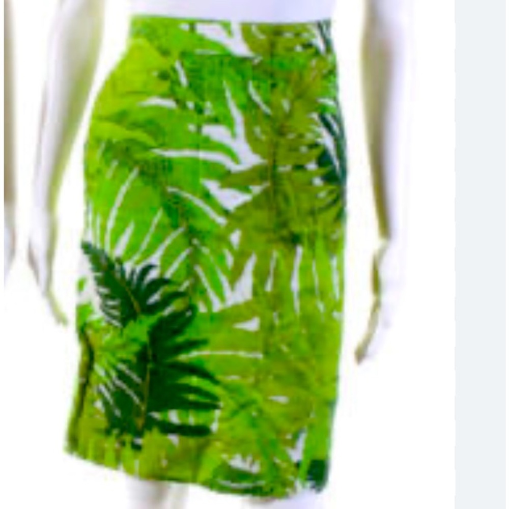 Anthropologie "Talipot Skirt" by Vanessa Virginia, Green, Palm, Size 2 $88